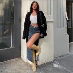 High-Waist Side Slit Denim Maxi Skirt - Summer Streetwear Essential - Image 4