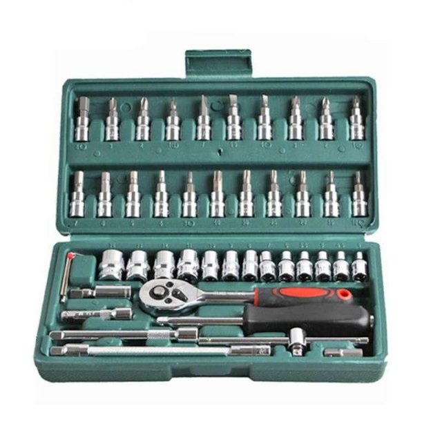 Professional 46-Piece Socket Wrench Set – Versatile Tool Kit for Car and Home Repair - Image 9