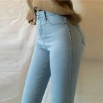 High-Waist Skinny Jeans - Women's Plus Size Stretch Denim - Image 3