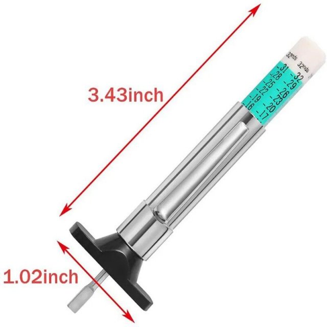 Universal Color-Coded Tire Tread Depth Gauge - Easy-to-Use Tyre Health Monitor - Image 6