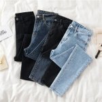 High Waist Skinny Stretch Pencil Jeans - Women's Spring/Summer Fashion
