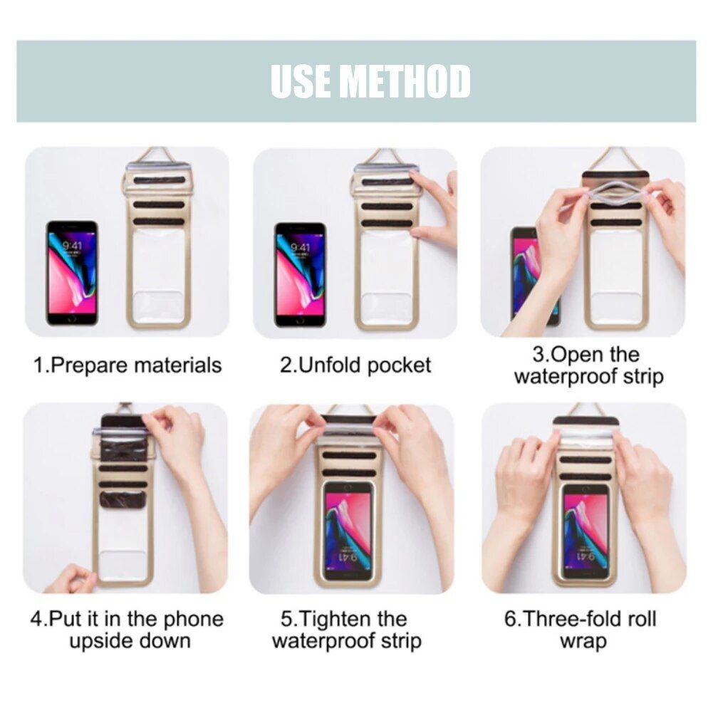 Universal Waterproof Phone Case with HD Camera Window 