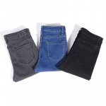 High Stretch Skinny Mom Jeans - Women's Denim Pencil Pants in Blue, Gray, and Black - Image 6