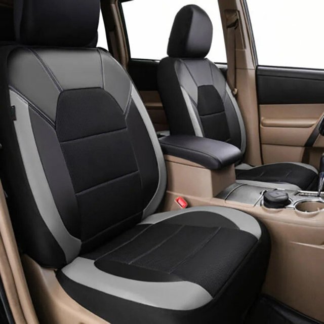 Universal PU Leather 9-Piece Car Seat Cover Set for 5-Seater Vehicles - Image 3