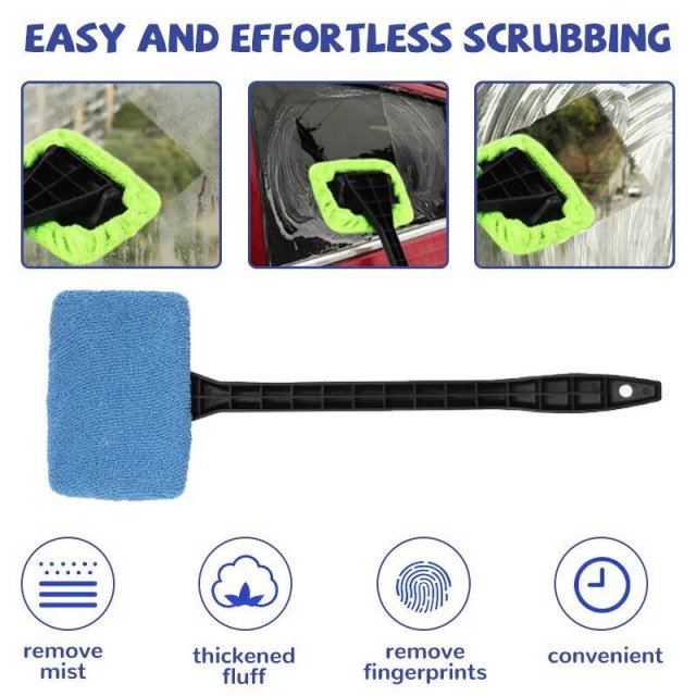 Long-Handle Car Window Cleaning Brush Kit - Image 6