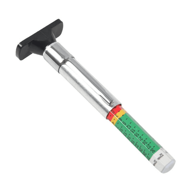 Universal Color-Coded Tire Tread Depth Gauge – Easy-to-Use Tyre Health Monitor