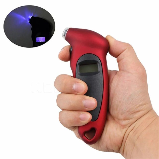 High-Precision Digital Tire Pressure Gauge with LCD Display for All Vehicles - Image 3