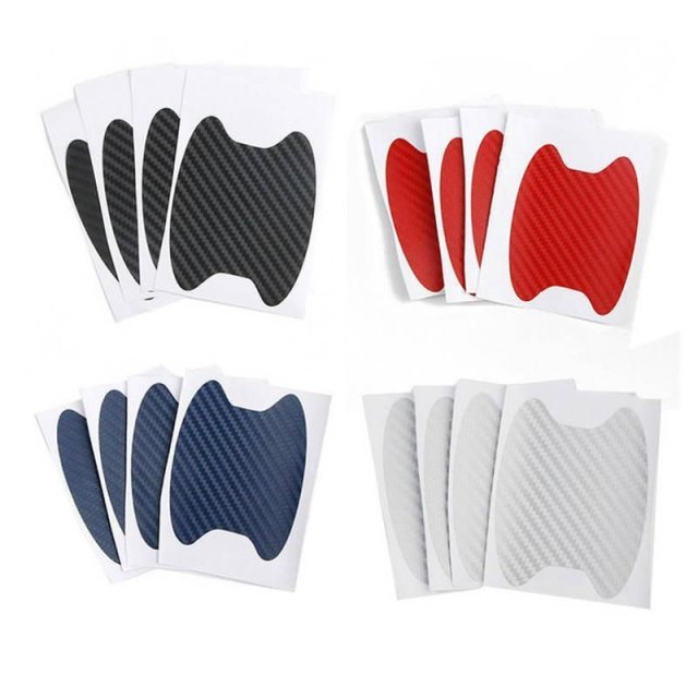 Carbon Fiber Car Door Protective Stickers – 4Pcs/Set