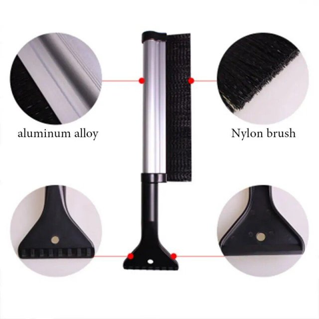 Extendable Car Ice Scraper with Snow Brush: Quick and Efficient Winter Cleaning - Image 6