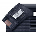 Men's Stretch Straight Fit Denim Jeans - Image 3