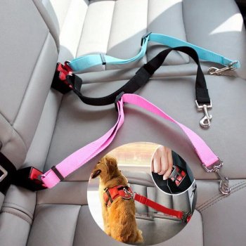 Reflective Adjustable Pet Car Seat Belt for Dogs - Safety & Comfort All Seasons