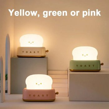 Charming Toaster Cartoon LED Night Light