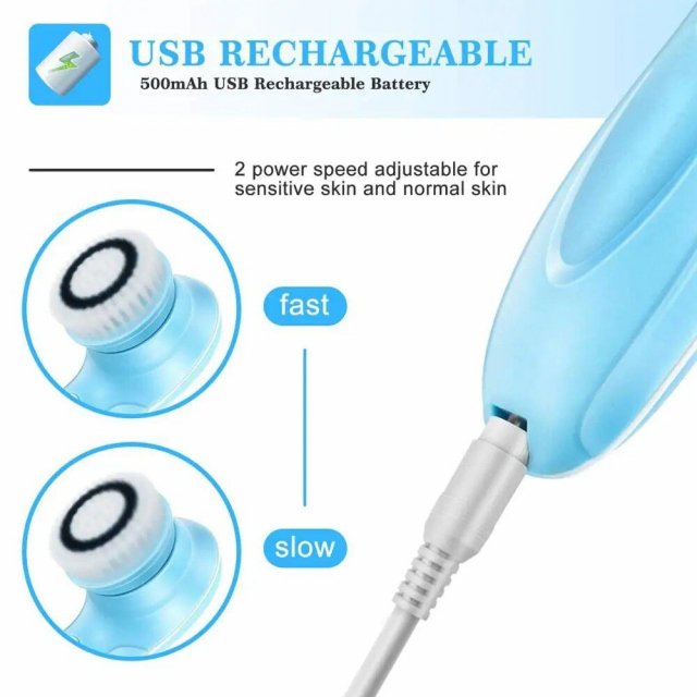 5-in-1 Electric Facial Cleansing & Massage Tool: Deep Pore Cleaning and Rejuvenation - Image 6