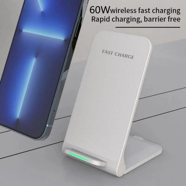 30W Foldable Wireless Charger Stand For iPhone and Android