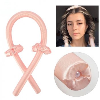 Effortless Heatless Hair Curling Rod - Silk Ribbon Headband for Natural Curls