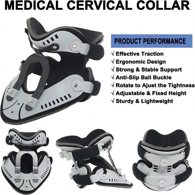 Adjustable Orthopedic Cervical Collar - Neck Support & Pain Relief Brace - Image 6