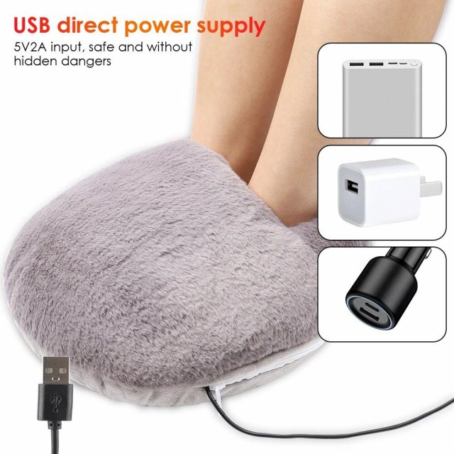 USB Electric Foot Warmer Shoes for Winter Comfort - Image 4