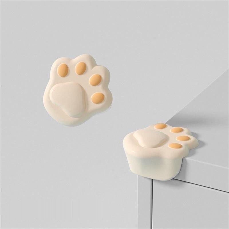 Adorable Cartoon Cat Paw Silicone Corner Protector - Child Safety Edge Guard 