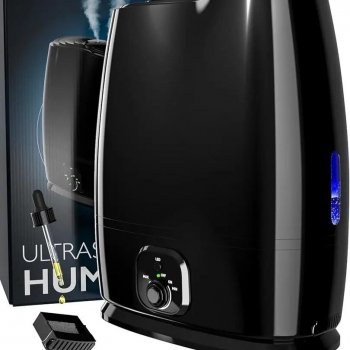 50-Hour Ultra-Quiet Bedroom Humidifier with Essential Oil Tray