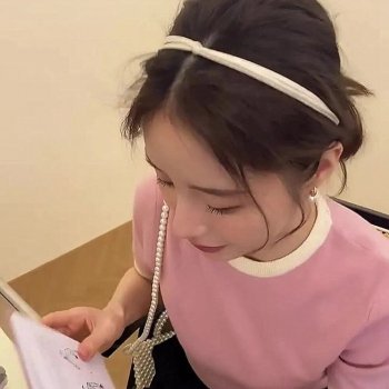 Elegant Korean Knotted PU Leather Headband - Simple Geometric Thin Hair Hoop for Women