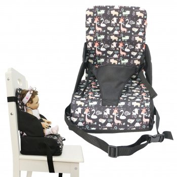 Portable Kids Dining Booster Seat Cushion with Anti-Slip Mat