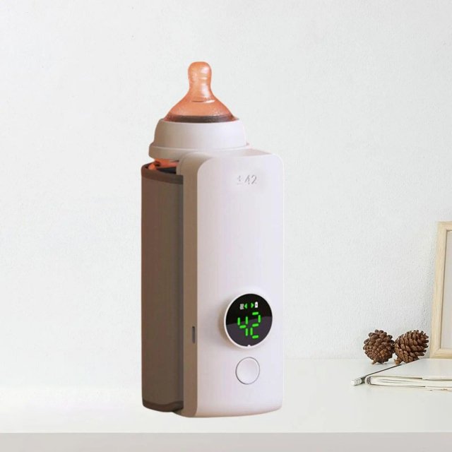 Portable USB Rechargeable Baby Bottle Warmer with Adjustable Temperature and Digital Display - Image 5
