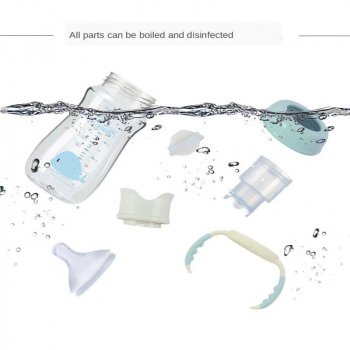 Easy-Flush Anti-Colic Glass Baby Bottle for Newborns