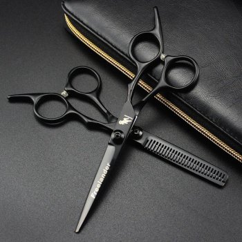 Professional 6-Inch Hair Thinning & Cutting Scissors - Precision Barber Shears for Styling
