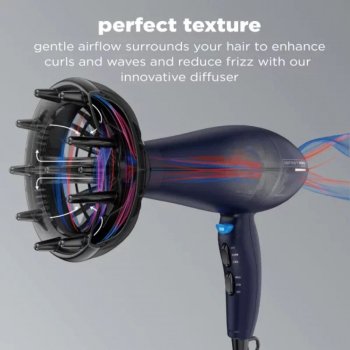 1875 Watt Texture Styling Hair Dryer for Natural Curls and Waves