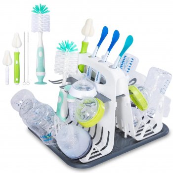 Compact Multi-Stage Baby Bottle Dryer - Portable Drying Rack for Bottles & Accessories