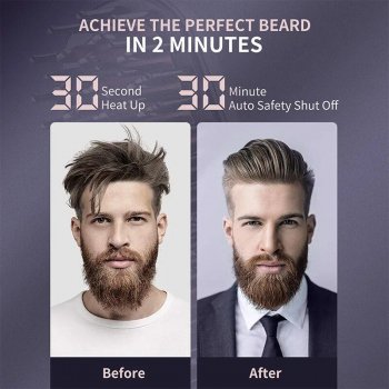 Quick Heat Beard and Hair Straightener Comb with Ionic Technology