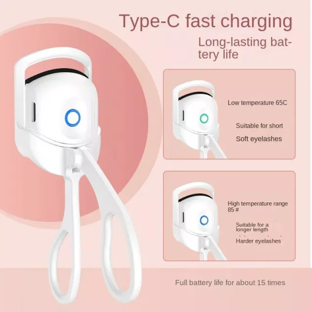 Portable Electric Eyelash Curler with Long-Lasting Thermal Comb - Image 3