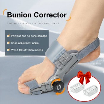 Ultimate Comfort Bunion Corrector - Adjustable Toe Straightener & Hallux Valgus Relief