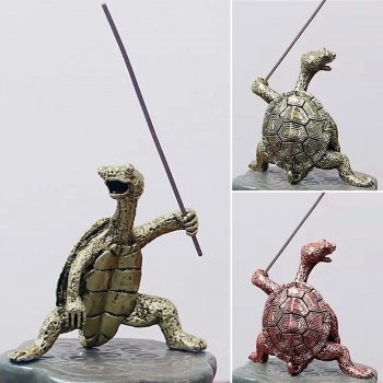 Antique Turtle Incense Burner - Compact Zen-Inspired Home Decor