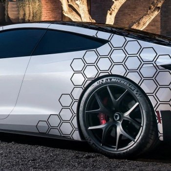 Universal Honeycomb Car Graphics Vinyl Decal Set