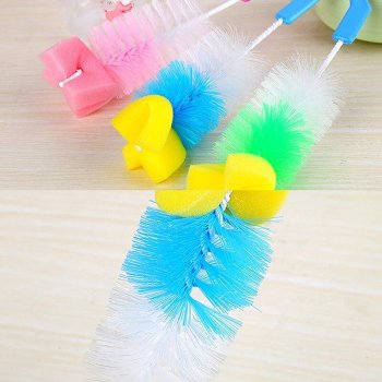 360° Baby Bottle & Nipple Cleaning Brush Set: Essential for New Parents