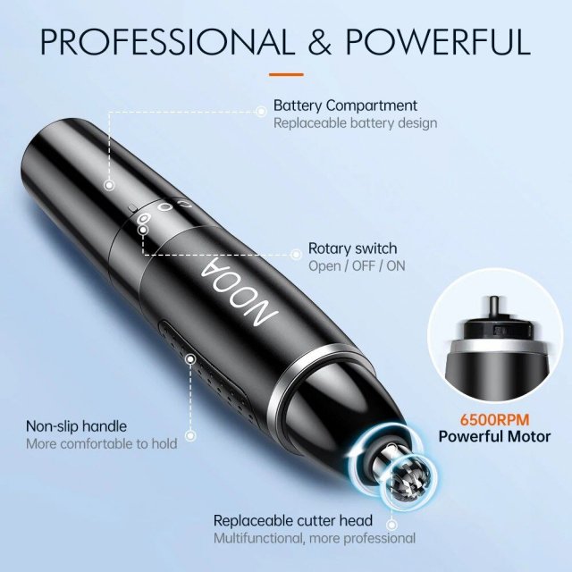 4-IN-1 Electric Nose & Ear Hair Trimmer for Men - Image 6
