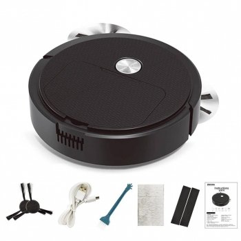 Rechargeable Mini Robot Vacuum Cleaner - 1200mAh Smart Sweeping Machine