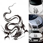 Universal Dragon Pattern Car Hood Decal - Image 2