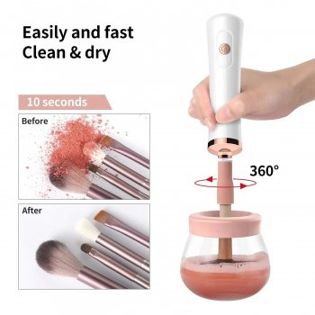 Electric Makeup Brush Cleaner and Dryer - Quick, Easy, and Effective Cleaning for Your Brushes