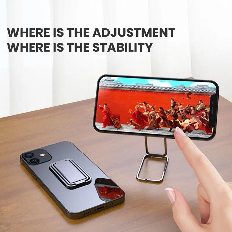 Metal 360° Rotating Universal Phone Finger Ring Holder & Stand 