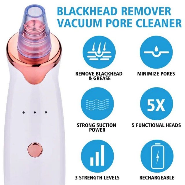 Electric Facial Vacuum Blackhead & Acne Remover with Deep Pore Cleansing - Image 4