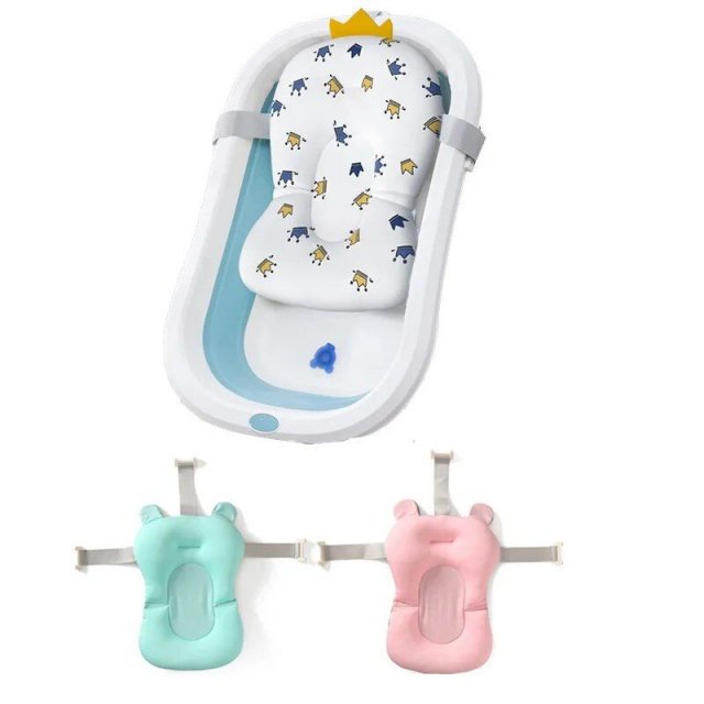Adjustable Newborn Bath Cushion - Star Pattern, Foldable Baby Bath Seat - Image 5