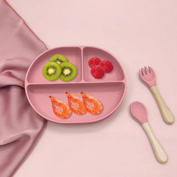 Safe & Fun Silicone Baby Plate with Suction - Ideal for All Ages from Infants to Preteens