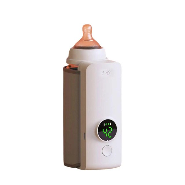 Portable USB Rechargeable Baby Bottle Warmer with Adjustable Temperature and Digital Display - Image 3