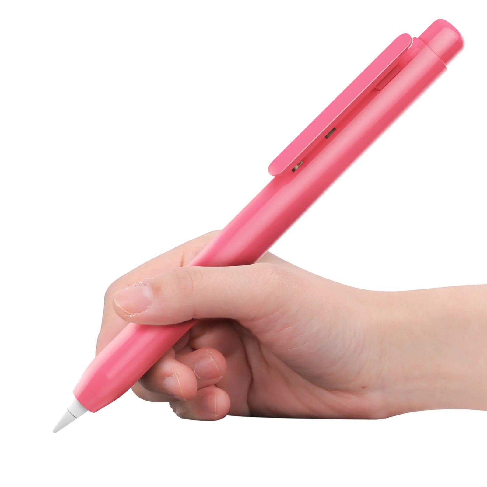 Retractable Tip Cap Sleeve with Sturdy Clip for Pencil 1st Gen Colors: Red 