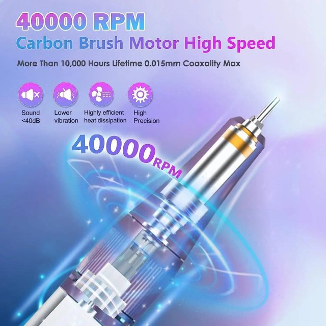 35000/40000RPM Electric Nail Drill Machine - Image 3