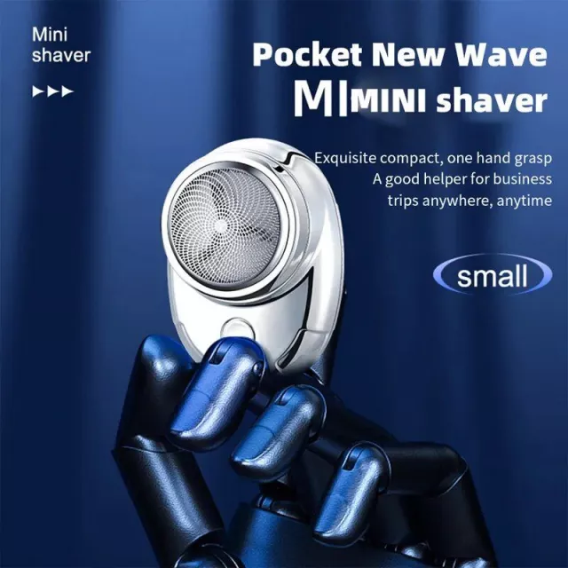 Portable Mini Electric Shaver for Men with Triple Blade - Rechargeable, Washable & Cordless - Image 4