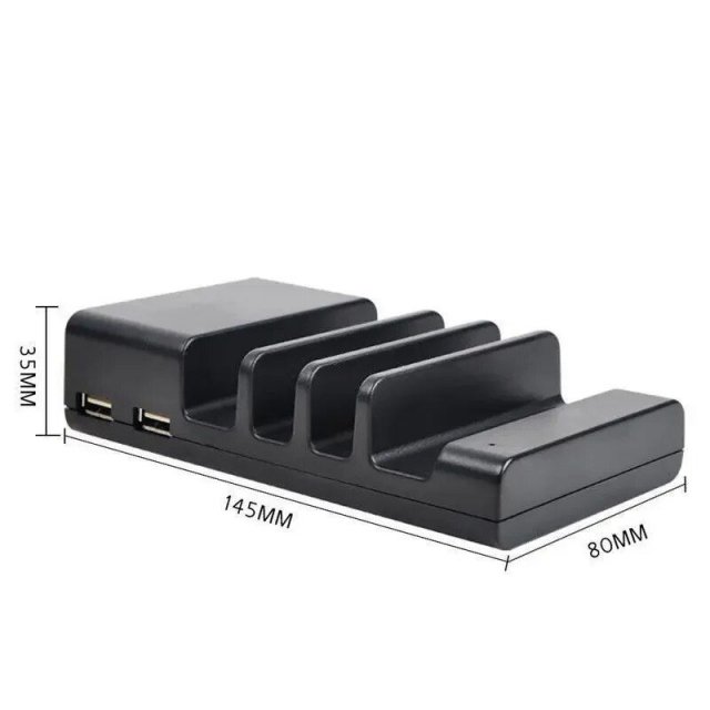 4-Port USB Universal Charging Station Dock with Power Indicator