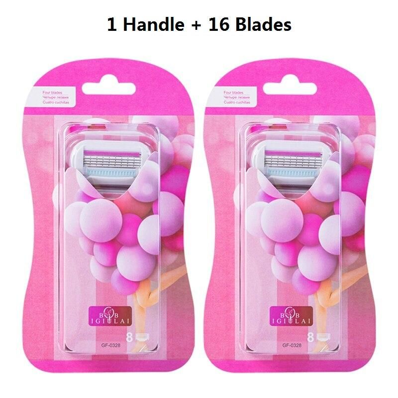 Pink 1 Handle 16 Blades